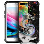 CARLOCA Compatible with iPhone 6S Plus Case,Trippy Dragon Colorful iPhone 6 Plus Cases for Girls Boys,Graphic Design Shockproof Anti-Scratch Drop Protection Case for iPhone 6/6S Plus