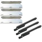 Direct Store Parts Kit DG225 Jenn Air 730-0163, 720-0163 Gas Grill Repair Kit Burner and Heat Plates - 3 Pack