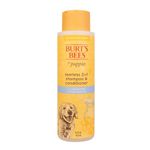 Burts Bees Tearless 2 in 1 Shampoo and Conditioner for Puppies with Buttermilk & Linseed Oil, 473ml, white