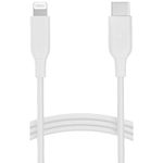 AmazonBasics USB-C to Lightning Cable Cord, Fast Charging MFi (Apple) Certified Charger and Data Sync Cable for Apple iPhone, 1.2m (White)