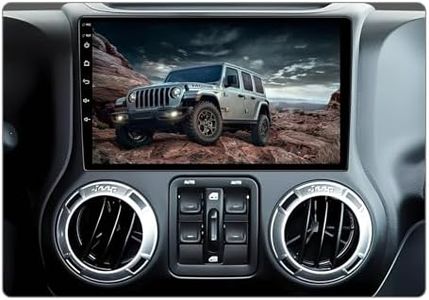 Binize 10.1 Inch Android Double Din Car Stereo with Wireless Carplay&Android Auto,Car Radio Touchscreen Head Unit Multimedia Player Support Bluetooth,GPS Navigation,WIFI,AM,FM,EQ,SWC,DSP+Backup Camera
