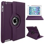 PROTech For Apple iPad Air (1st Generation) 2013 A1474 A1475 A1476 360 RotateStand Case with Automatic Wake/Sleep (Purple)