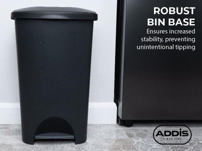 Addis 50L Pedal Bin – Grey Metallic Kitchen Waste Bin