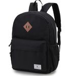 Kids Backpack, VONXURY Lightweight Cute School Backpack for Toddler Black Dinosaur Preschool Backpack Bookbag with Front Chest Buckle