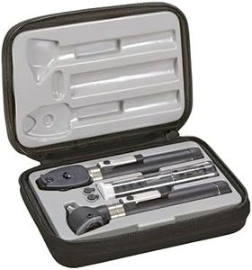 ADC Otoscope/Ophthalmoscope Diagnostic Set, Pocket Size, LED Lamp, 2.5V, Hard Case, Diagnostix 5110NL, Black