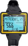 CRESSI Raffaello Diving Computer Black/Yellow with Large Rectangular High Contrast Screen for Maximum Data Readability, One Size Unisex