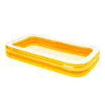 SPLASH! 10ft Inflatable Swimming Pool - Quick Set Rectangular Inflatable Pool Garden with Durable Vinyl, Fast Inflation, Safety Valve, Hose Adaptor - Outdoor Paddling Pool for Kids and Adults