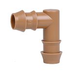 Arfun 20-Pack Drip Irrigation Barbed Elbow Fittings, Fits 1/2”, 17mm .600” ID Drip Tubing