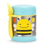 Skip Hop Zoo Insulated Food Jar, Bee, 325 ml, Stainless Steel Body, Multicolor (252379)