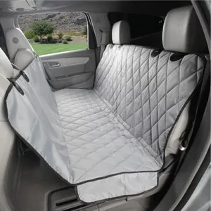 4Knines Dog Seat Cover with Hammock for Full Size Trucks and Large SUVs - Grey Extra Large - USA Based Company