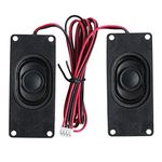 SimpleLife 3070 Advertising LCD TV Speakers Loudspeaker（Set of 2）-Rectangle Speaker 70×30×16.5mm