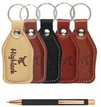 Highlark® Premium and Exclusive Leather Keychain | All Vehicles Compatible Keychain | Key Chain For Home, Office, Car & Bike | Heavy Duty Keychain for Men and Women