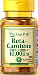 Puritan's Pride Beta-Carotene 10,000 IU-100 Softgels