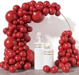 RUBFAC 154pcs Ruby Red Balloons Dif