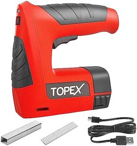 TOPEX 4V Max 2 in 1 Cordless Staple Gun Kit Electric Stapler Li-Ion 3K Staples Nails