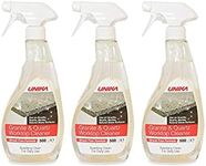 Unika Granite and Quartz Worktop Cleaner Streak Free Formula Daily Use 500ml Pack of 3