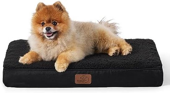 Bedsure Small Dog Bed for Small Dogs - Orthopedic Waterproof Dog Beds with Removable Washable Cover, Egg Crate Foam Pet Bed Mat, Suitable for Dogs Up to 20 lbs, Oxford Fabric Bottom