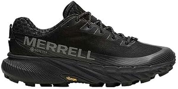 Merrell Women's Agility Peak 5 GTX Sneaker, Black/Black, 7 US
