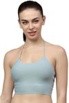 Quttos PrettyCat Backless Halter Neck Bralette with Strappy Back Bra Grey