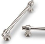 POVEFONK 10 Pack 6-1/4 inch(160mm) Brushed Satin Nickel Kitchen Cabinet Handles Cabinet Pulls Sliver Drawer Pulls Kitchen Cabinet Hardware Kitchen Handles Drawer Pulls Dresser Handles