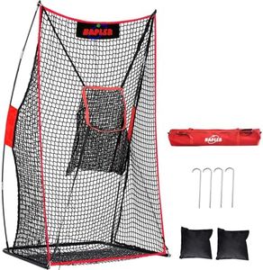Kapler Football Kicking Net - 7x4 ft Field Goal Training with Steel Frame & Target Zone Attachment for Backyard Kids Adults Punting Place Kicks Practice