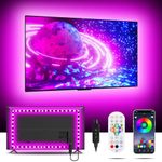 MORIACC LED Strip Lights for TV 3m USB TV Backlight, APP Control TV LED Strips with Remote, RGB Music Sync LED Lights for 23-43 inch TV Back Lights