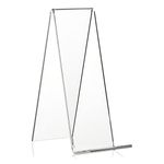 VITAdisplays Angled Stand, Book Stand, Goods Carrier as Bookend and Stand Made of Original Plexiglas (Transparent, 15.0 cm)