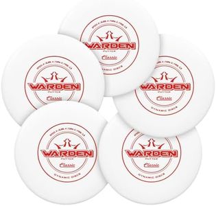 Dynamic Discs Classic Soft Burst Warden Disc Golf Putter 5-Pack | Straight Flying Putt & Approach Disc for Accurate Shots | Grippy Burst Plastic | Smooth Release & Glide | 176g+ (Colors May Vary)