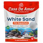 Casa De Amor Natural Aquarium White Sand Sugar Size for Freshwater Fish Tank/Decoration/Terrarium/Paintings/Plants Potted/Lawn & Garden/Fire Pits/Candle/Vase Filler and Crafts (400 gm)