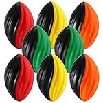 Lawei 8 Pieces Mini Foam Footballs, 5 Inch Soft Spiral Foam Football, Colorful Small Toy Footballs, Easy Grip Sports Football for Indoor Outdoor, Party Favors for Kids, 3~12 Years Old