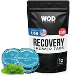 Shower Steamers Aromatherapy Made in US - Shower Tablets for Recovery. All Natural Stress Relief Gifts Restore Body from Muscle Soreness - 12 Shower Bombs for Men Women (Eucalyptus Mint)