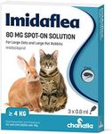 ImidaFLEA Spot On Flea Treatment for Large Cats & Large Rabbits 80mg 3 Pipettes