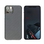 Carbon Fiber Slim Case Compatible with iPhone11 Pro Max 6.5", Real Carbon Fiber Minimalist Strongest Protect Case Cover for iPhone 11 Pro Max Support Wireless Charging