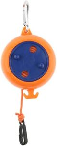 Lightweight Windproof Clothesline outdoor Retractable Rope Washing Line 8m Orange with Hanging Buckle