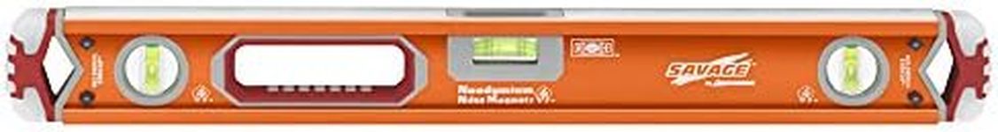 Swanson Tool SVB24M 24-Inch Savage Magnetic Professional Box Beam Level with Gel End Cap