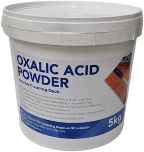 Oxalic Acid Powder Deck Cleaning Powder for Wood, Stone | Ideal Bleaching Powder | Food and Ink Stain Remover | Metal Rust Cleaner, 5 Kg