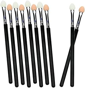 Peinceaux De Maquillage Yeux, Pinceau Estompeur Yeux, 10pcs Pinceau Fard à Paupière, Pinceau Paupière en Sponge Brosse, Applicateurs D'éponge Fard à Paupières Jetables à Double Extrémité