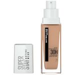 Maybelline New York Super Stay Active Wear, waterproof foundation with high coverage, long-lasting facial make-up, colour: No. 21 Nude Beige (Light), 1 x 30 ml