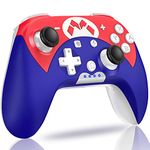 Switch Controller - Wireless Switch Pro Controller for Nintendo Switch/Switch Lite/Switch OLED with 3 Levels Turbo Function, 4 Levels Adjustable Vibration, Six-Axis Motion Control, One-Key Wake up