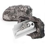 WYZworks - Hide-a-Key Realistic Looking Rock/Stone Key Safe Holder - Size 3.5" x 2.8" x 1.5" - Stores Extra Spare Keys - Outdoor/Indoor Stone Key Storage – Durable & Weather Resistant