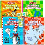 Dr. Seuss Coloring Book Bundle Dr. Seuss Activity Set - 4 Pack Dr Seuss Craft Kit Featuring Horton Hears a Who, The Cat in The Hat, and Green Eggs and Ham