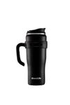 BlendLife Insulated Premium Vacuum Tumbler with Handle, Lid, and Straw - Thermal Stainless Steel Travel Mug, Double-Walled for Hot, Cold, and Iced Drinks, 1.2 litres, 1-Year Warranty - Black