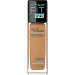 Maybelline New York Fit Me Matte + Poreless Foundation Makeup, Ultra-Lightweight Formula Controls Shine, for Normal to Oily Skin, Golden Caramel, 332, 30 ml