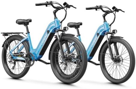 Aipas C1 Max Electric Bike for Adults Commuter, 85 Miles Long Range Ebike with 1100W Peak Motor, 24" All Terrain Electric Bicycle with 48V Removable Battery, Adjustable Suspension, 500LB Capacity