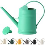 Watering Can Indoor Plants 1/2 Gallon, Small Indoor Watering Cans for House Plants, Flower Watering Can for Outdoor Garden Plants with Sprinkler Head 68 oz (Green)