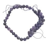 Maitri Export Natural Amethyst Crystal - Stone/Beads/Gemstone 10mm Round Loose Beads in String for Making Necklace/Jewelry/Bracelet/Mala (Amethyst)