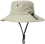 Deevike Sun Hat for Women Men, BucketHat Foldable, Outdoor Safari Hat for Hiking Gardening Travel Fishing 58-60cm Khaki