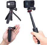 Ulanzi MT-09 Extension Pole Tripod, Mini Selfie Stick Tripod Stand Handle Grip for GoPro8 7 6 5 4 Max DJI OSMO Action Insta360 One X SJCAM Vlogging