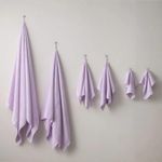 Spread Spain Bamboo Towel Set, Pack of 6, 360 GSM, Highly Absorbent, Super Soft & Quick Dry, 2 Bath 2 Hand 2 Face Towels (Lavender)