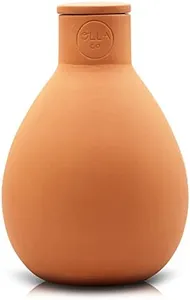 The Olla Company Classic Olla Watering Pot with Lid - Terracotta Self Watering Irrigation up to 2 ft in Diameter for Gardens, Raised Beds, and Pots - Vacation Friendly - Small